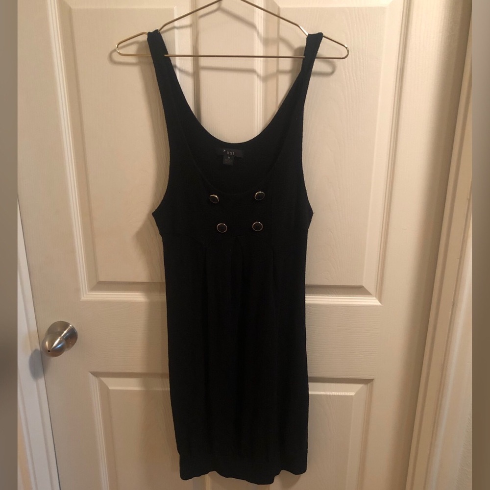 Forever 21 black midi dress